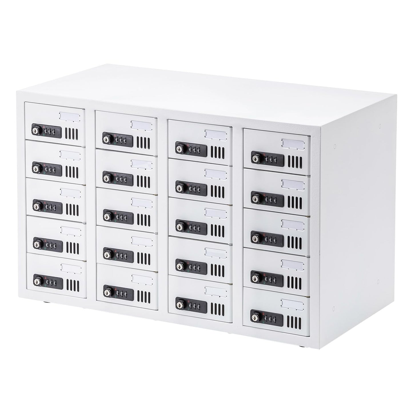 Sanwa Supply CAI-CABSP68 Smartphone Storage Box for Individual Management (20 Units, Horizontal, Dial Lock)