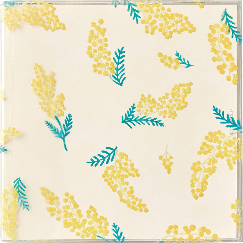Kingjim HN-S02 Hitotoki Notebook, Dot Grid, Square Size, Mimosa