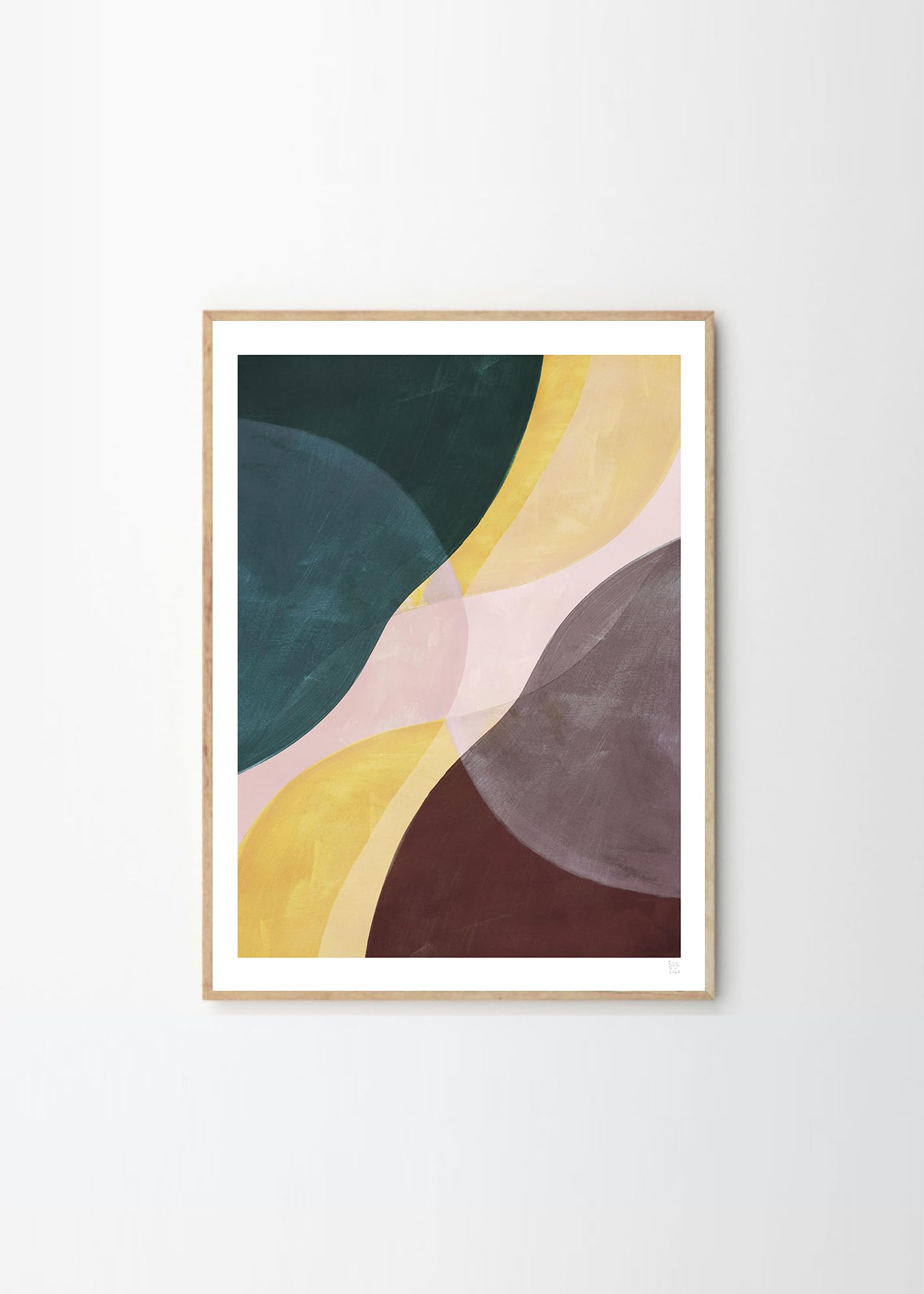 THE POSTER CLUB Yellow Flow Poster Club, 19.7 x 27.6 inches (50 x 70 cm), Berit Mogensen Lopez
