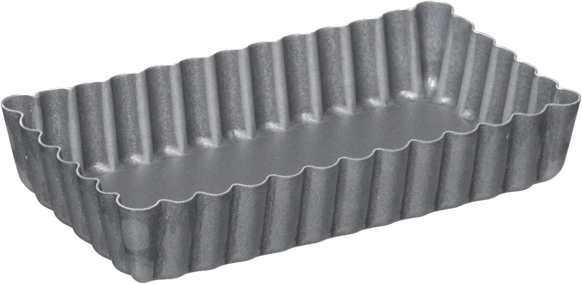 タイガークラウン Tiger Crown 5166 Tart Mold, Gray, 2.0 x 3.9 x 0.7 inches (50 x 100 x 19 mm), Tart Rectangle, Aluminum, Fluorine 2 Coating, Removable Bottom