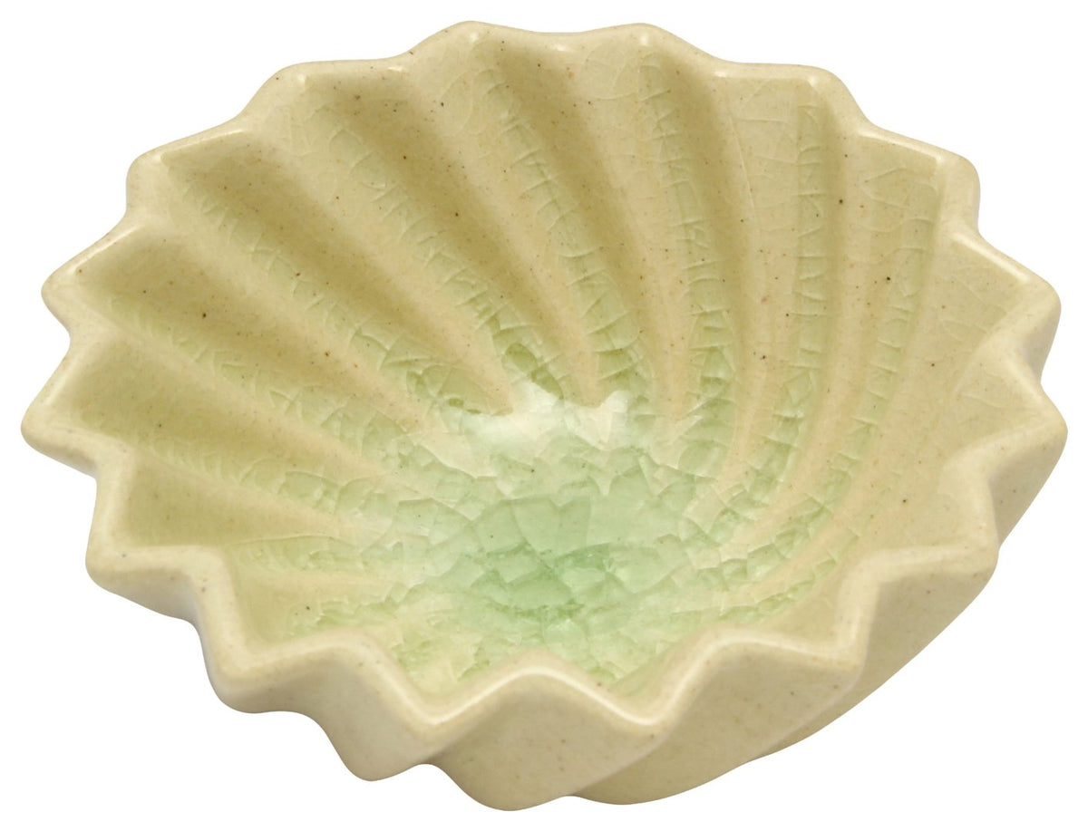 うつわ魯庵 Seto Ware 027-0101 Gofu Kiln Frill Colorful Bean Bowl, Small Bowl, Plate, Approx. 3.1 inches (8 cm), Ofukai, Yellow, Microwave, Dishwasher Safe, Made in Japan