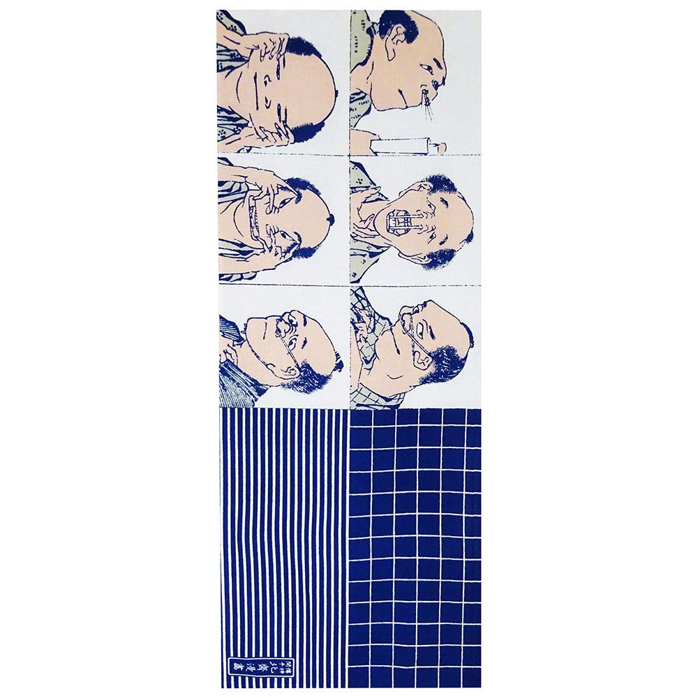Unsodo Woodprint Tenugui Hokusai Kaogei Woodblock Print[Japan Import]