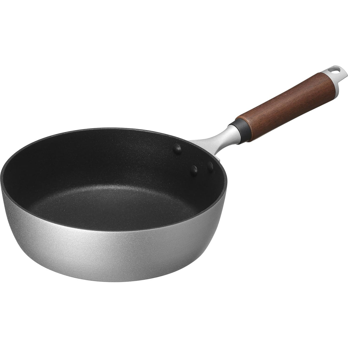 Wahei Freiz MB-3033 Gakusho Deep Frying Pan, Wide and Deep, 7.9 inches (20 cm), Teflon Treatment, For Gas Fire, Made in Japan
