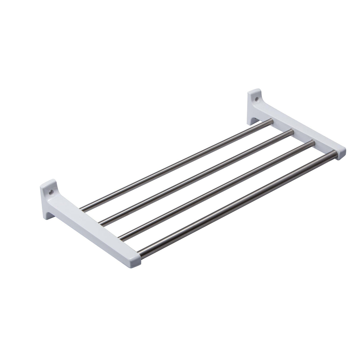 Waki Sangyo 610-111W Towel Rack, Towel Hanger, Width 13.8 x Depth 7.9 inches (350 x 200 mm), Bathroom, Washroom