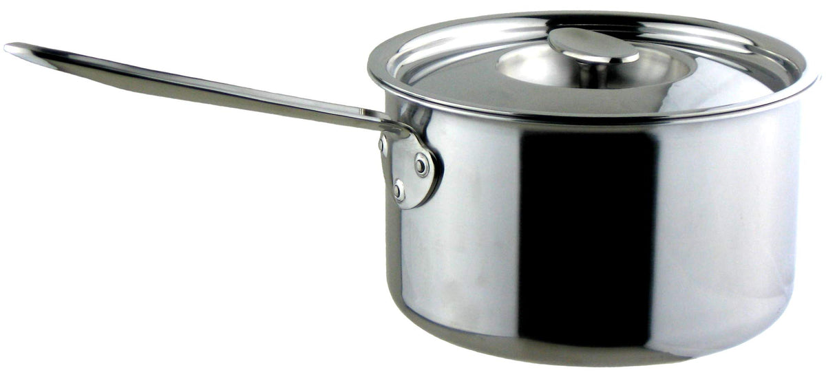 Nagao TOWA Single-Handle Pot, 7.1 inches (18 cm), Aluminum Clad Triple Layer Steel, Induction Compatible, Made in Japan