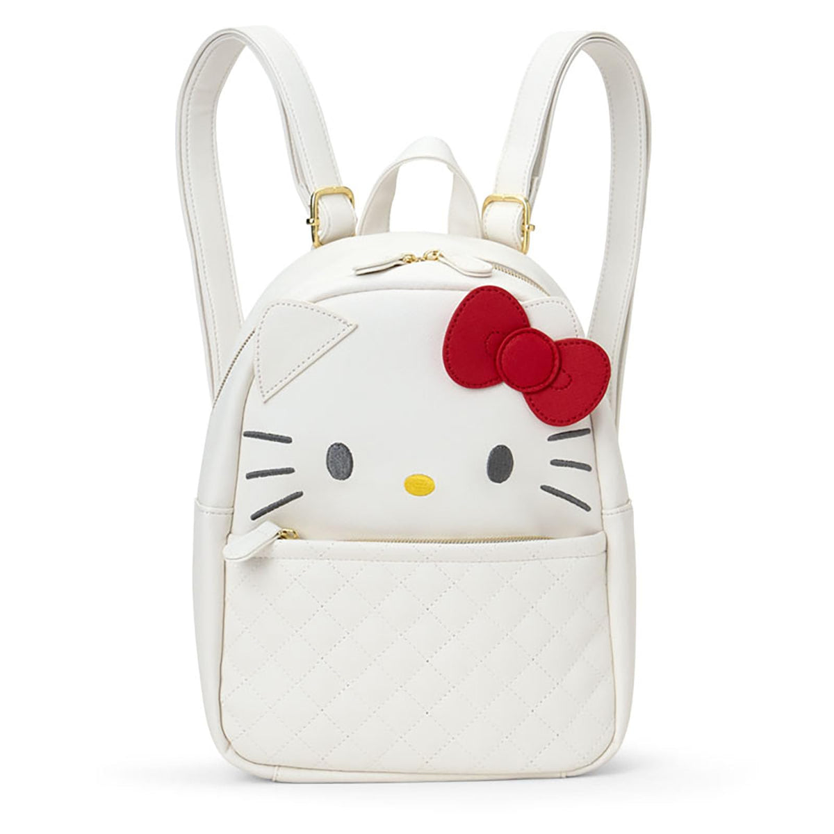 Sanrio 155322 Hello Kitty Face Backpack, PU Leather, Suitable for Ages 3 and Up