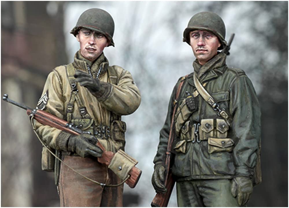 アルパインミニチュア Alpine Miniature AM35305 1/35 WWII US Army Infantry Set, Winter Petty Officer and Infantry, Set of 2, Resin Kit