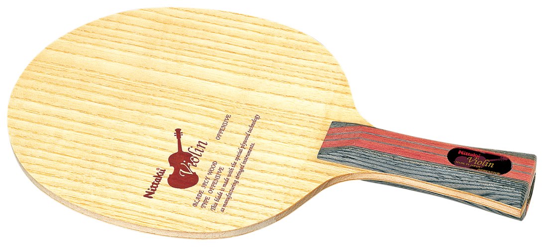 Nittaku NE-6757 Table Tennis Racket, Violin, Shake Hand, Attack, 5 Plywood, Flare