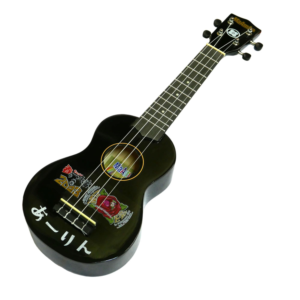 日本娯楽(Nihongoraku) Ukulele, MR1N BLK あーりん