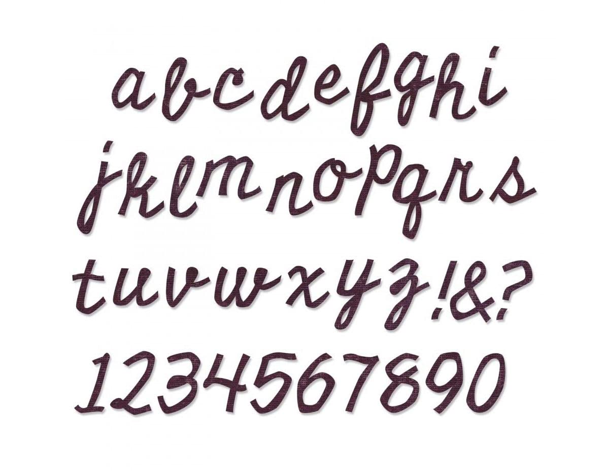Sizzix Bigz XL Alphabet Die, Black