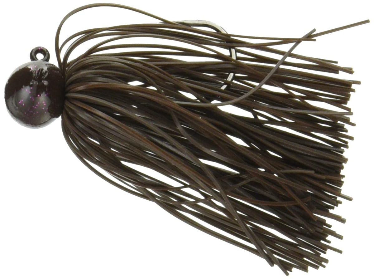 Evergreen #109 Rubber Jig, Football Jig, Silicone, 1/2 oz, Legend Brown