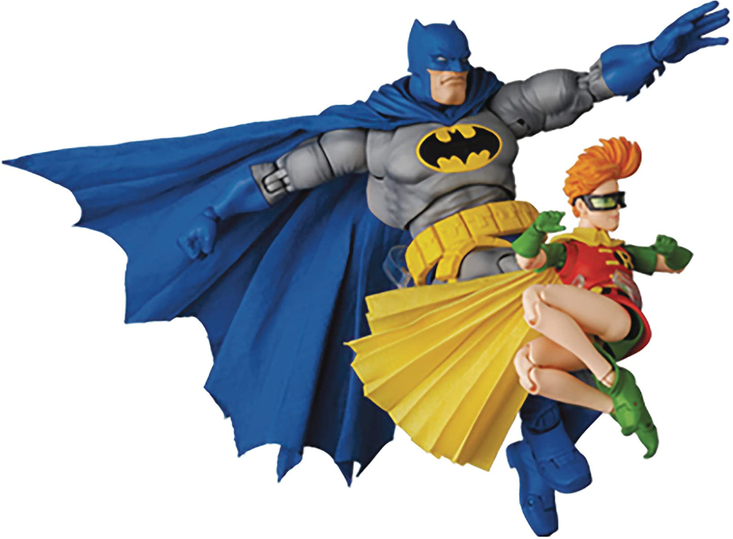 MAFEX No.139 Batman Blue Version & Robin The Dark Knight Returns Total Height Approx. 6.3/4.3 inches (160/110 mm) Painted Action Figure