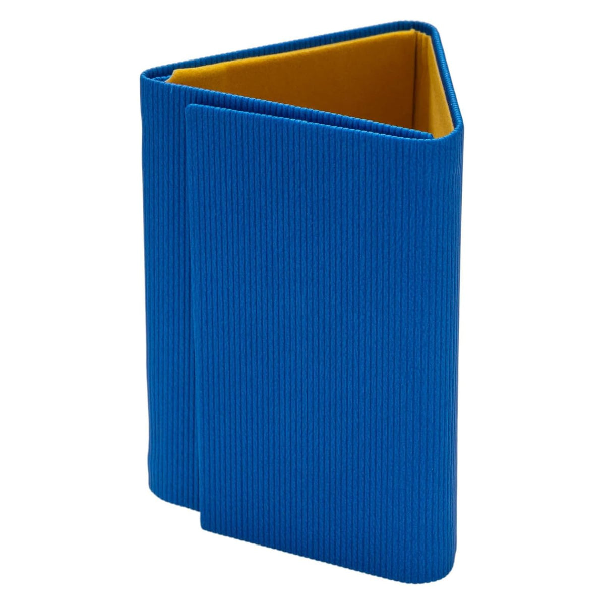 Tccase HY-8198ST-12 Glasses Stand, Tabletop Storage, Foldable, Business Card Size, Hard Case, Portable, Stylish, Compact, Simple, Pen Holder, Accessory Case, Synthetic Leather, Blue, Gift