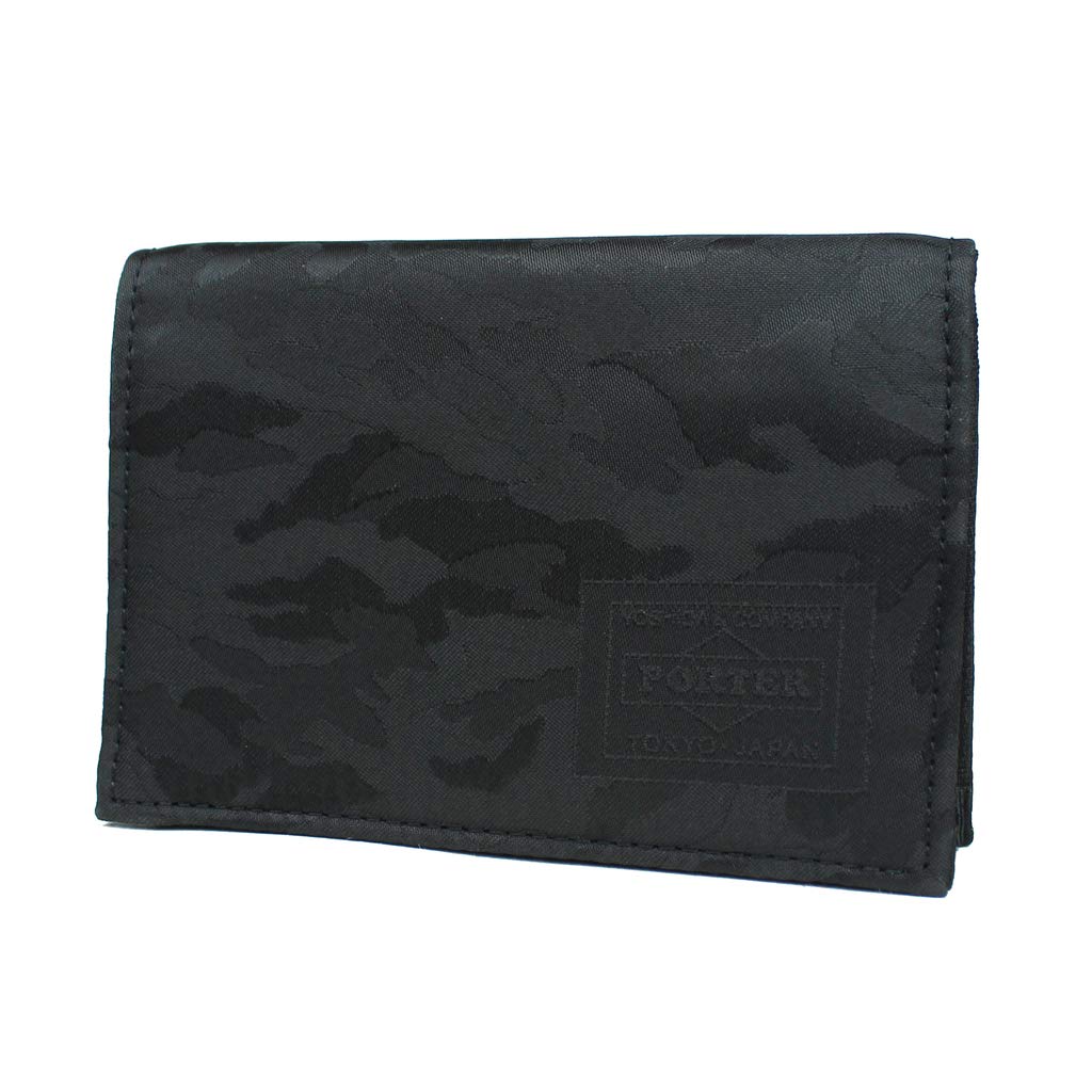 Yoshida Bag Porter GHILLIE Business Card Holder 886-16147 Woodland Camo Black, Black