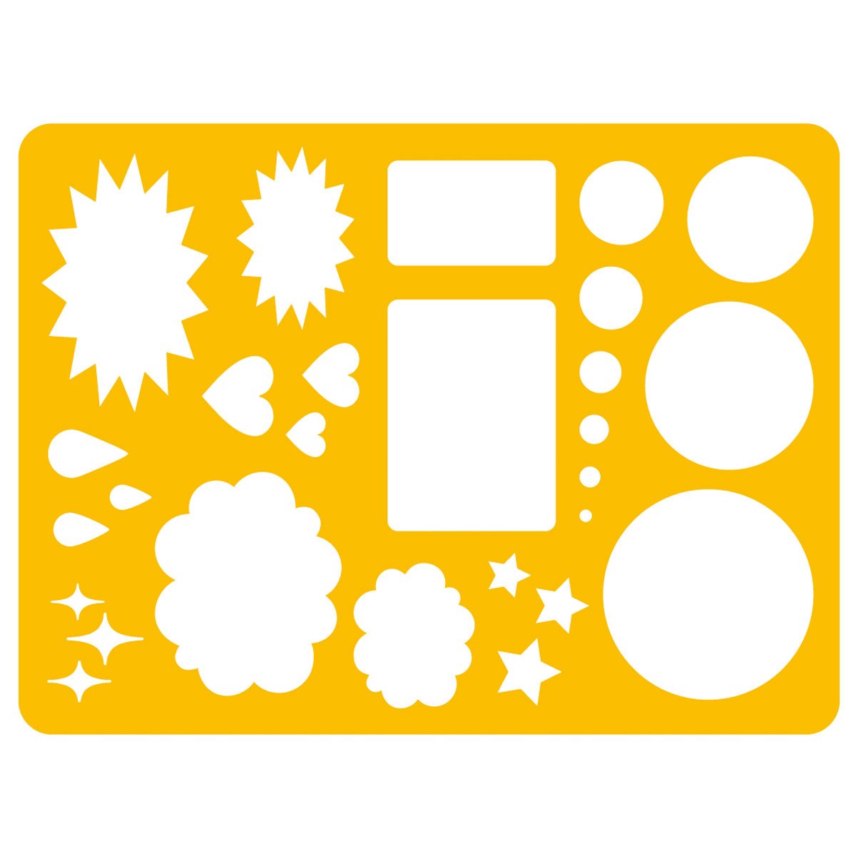 Marvy 012-0016 Comic Dish Template NO-1 Orange