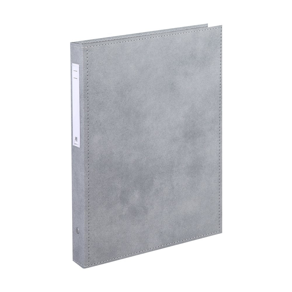 Lihit Lab HB437-6 Carte Book, Thick Type, A4, 4 Holes, Silver