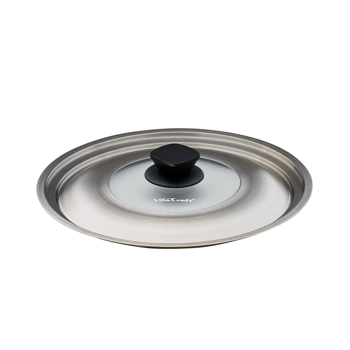 Vitacraft 3202 Frying Pan Lid Cover, M, For Inner Diameter 9.4-10.2 inches (24-26 cm), Stainless Steel, Glass Window Included