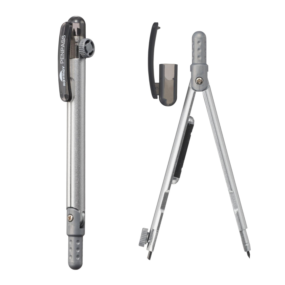 レイメイ藤井 Raymay Fujii JC705S Compass Pen Pass Lead Type, Silver, Sliver