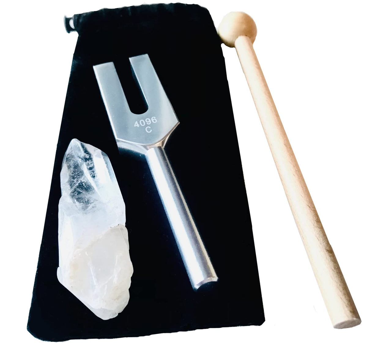Tuning Fork Crystal Tuner 4096hz with Crystal Set
