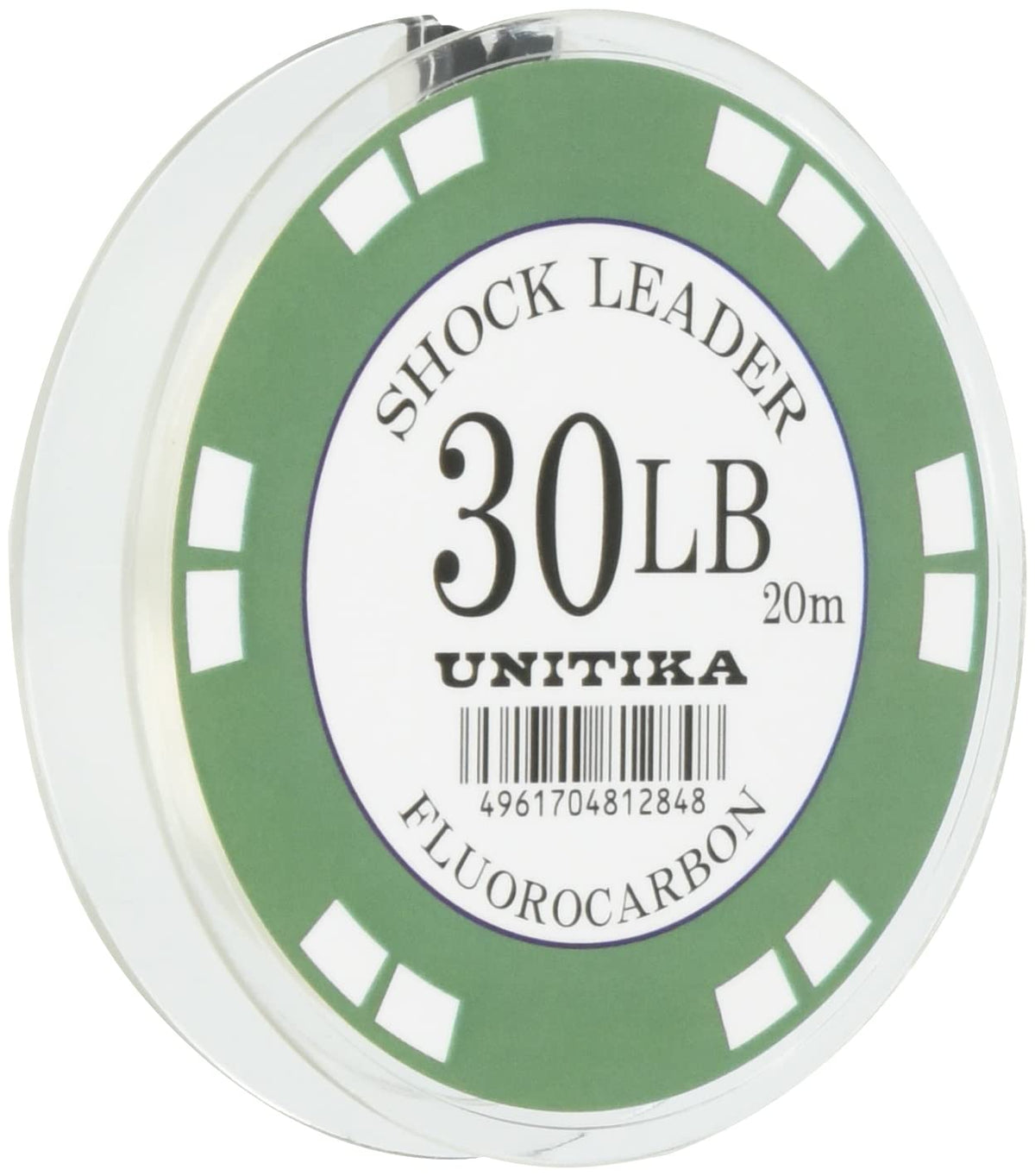 UNITIKA Compact Shock Leader FC 65.6 ft (20 m), 30LB No. 8