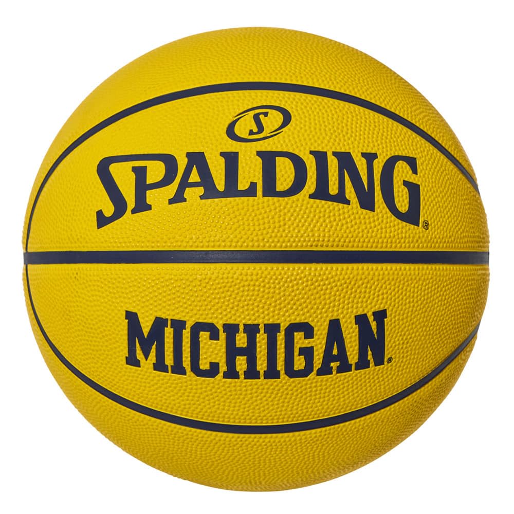Spalding 85-132J Michigan Maze Rubber Yellow No. 7 Ball