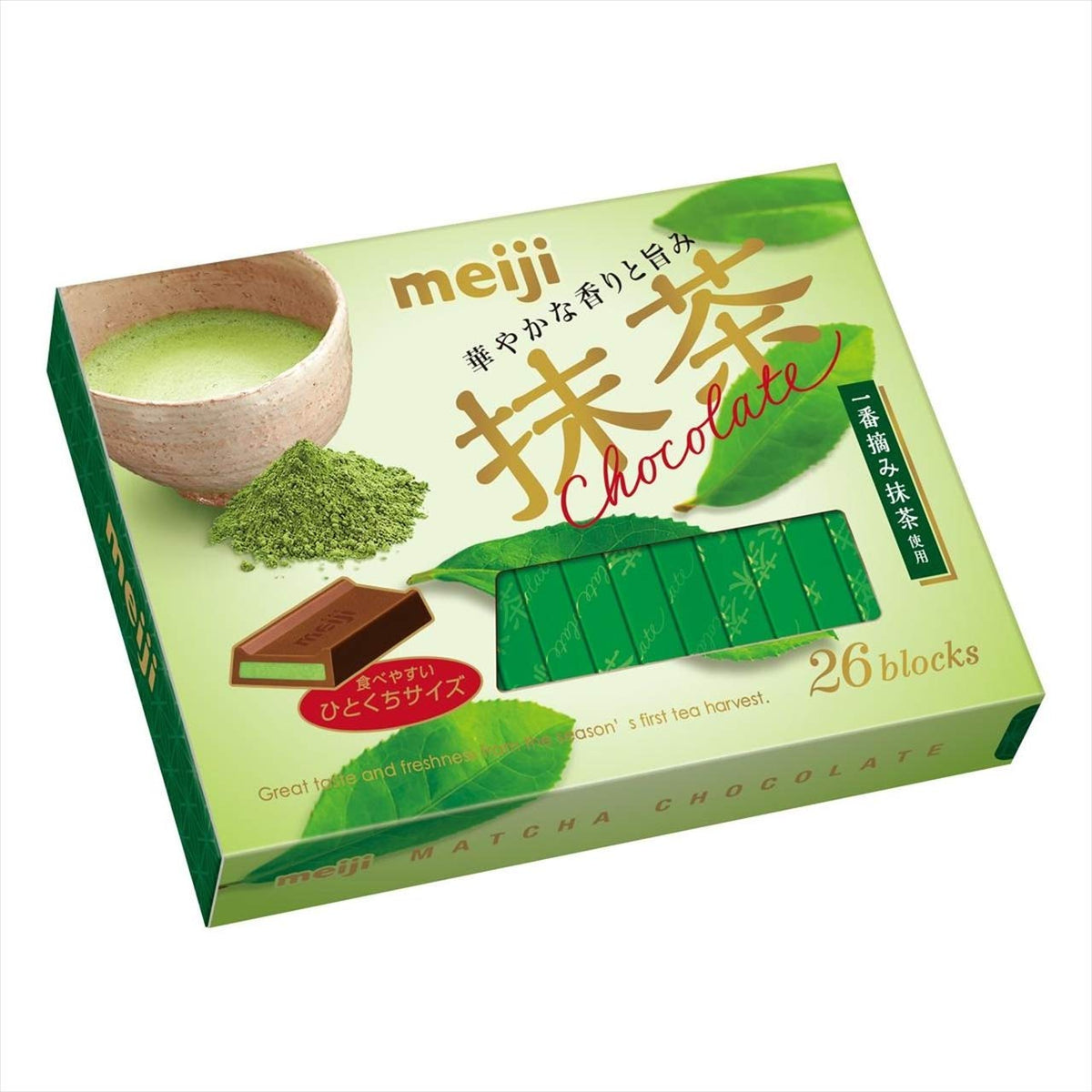 Meiji Matcha Chocolate Blocks