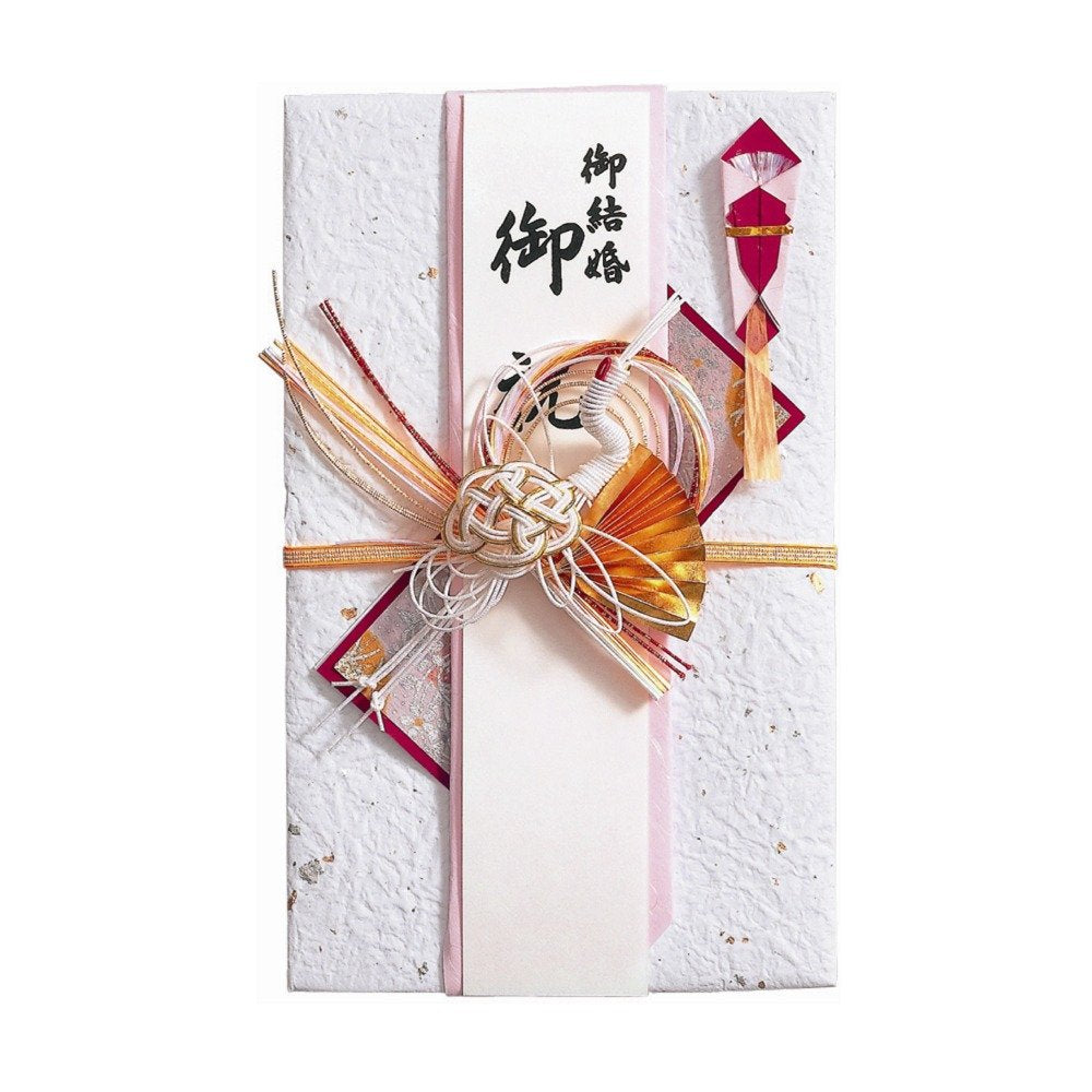 Maruai Ki-789 Celebration Bag, Wedding Design, Japanese Style, Fan Crane, Red, 1 Piece