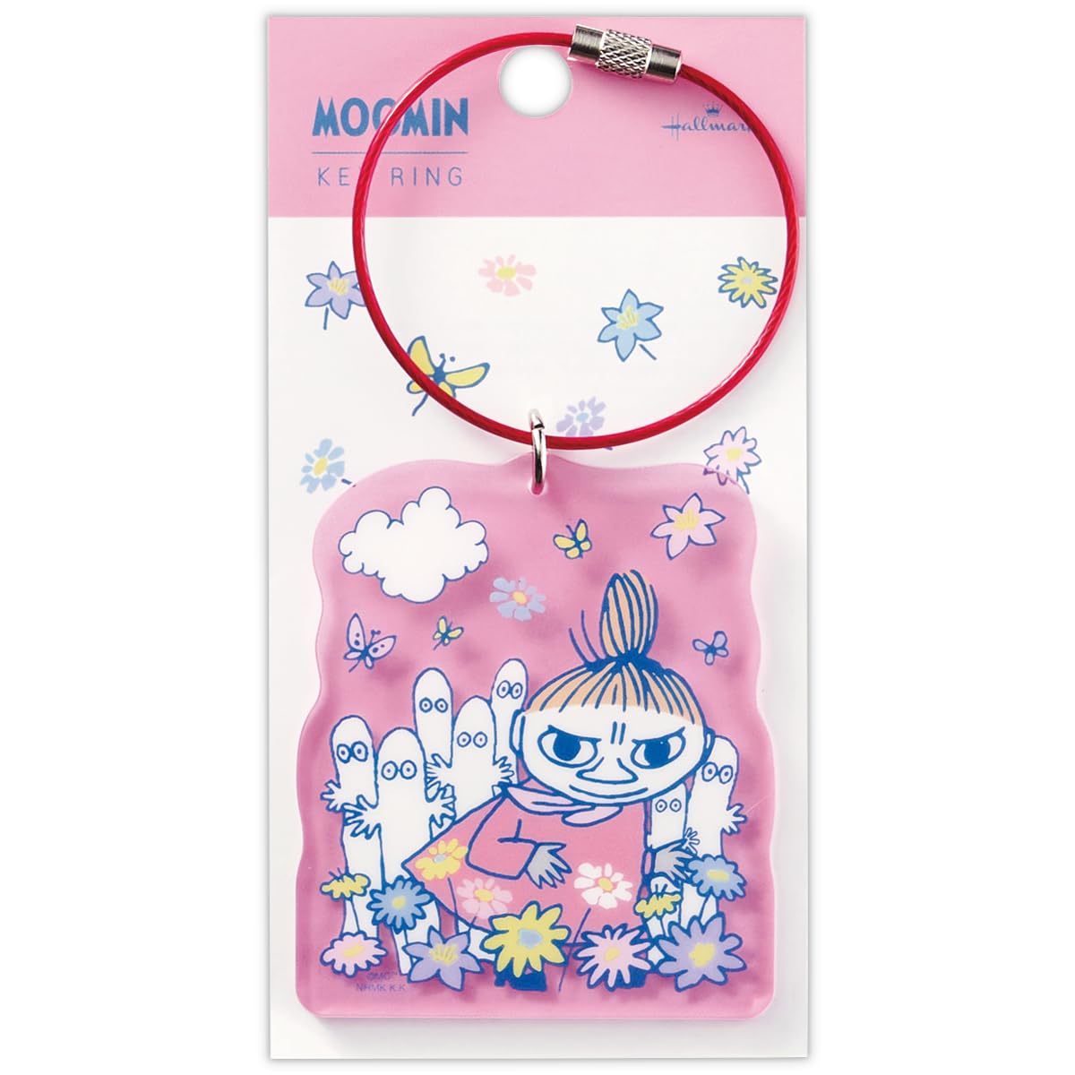 Hallmark Moomin Keychain Happy In Nature Red 834296