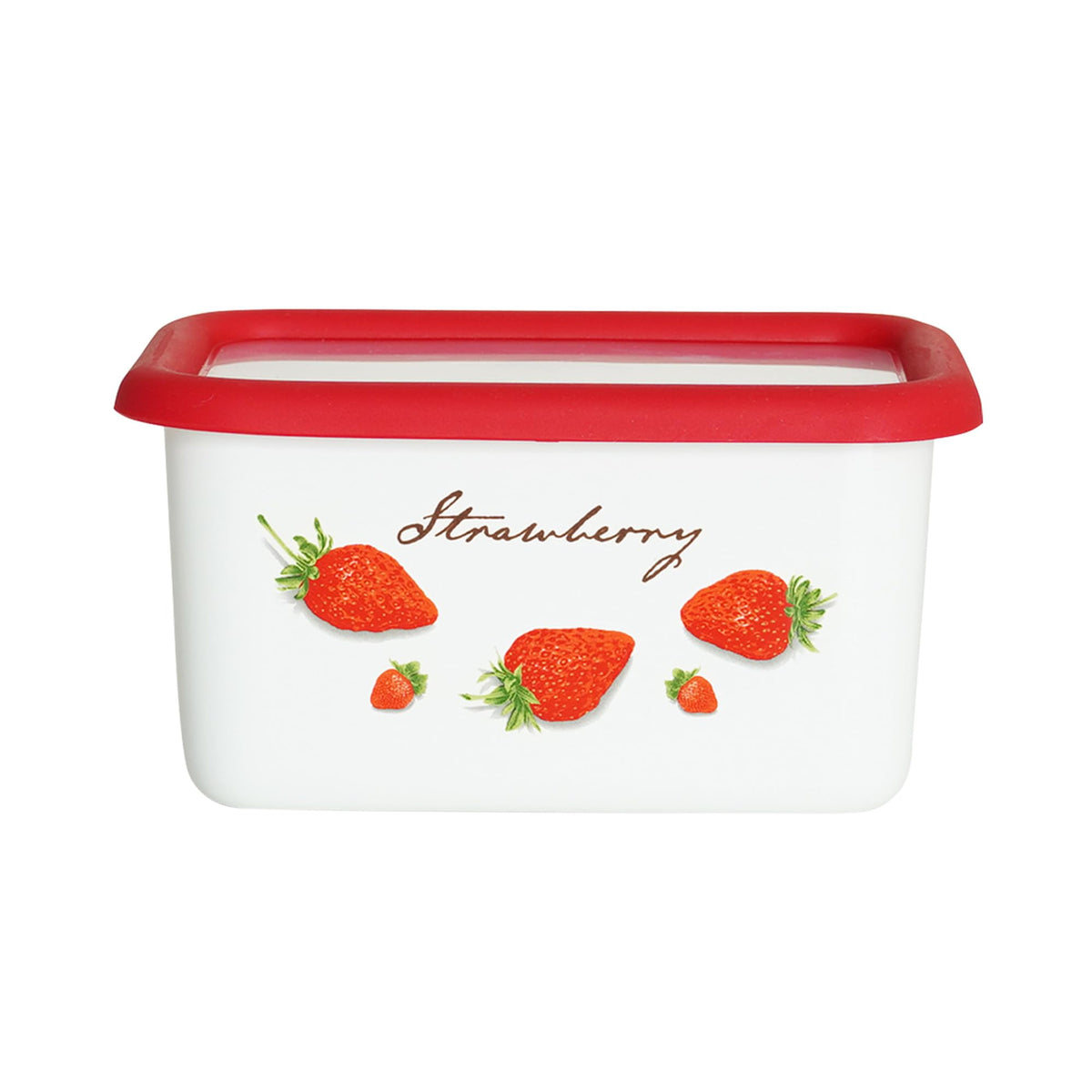 Fuji Hollow Strawberry Deep Square Container, S 0.7L STB-DS