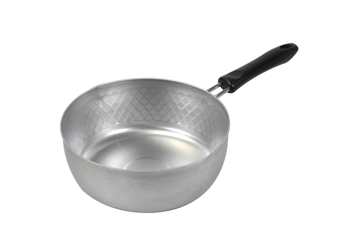 Pearl Metal HC-600 Stainless Steel Yukihira Pot, 8.7 inches (22 cm), Made in Japan, Galaxy Embossed