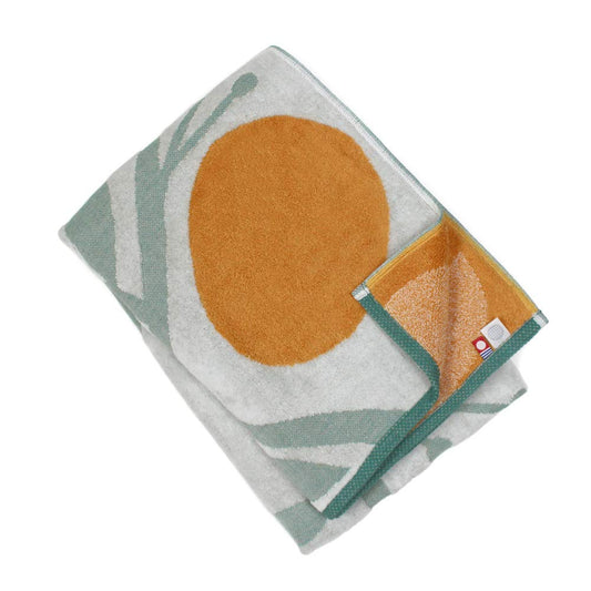 Imabari Towel Iori Travel Story of Ehime Mikan Shower Towel (Bath Towel) Japan - White