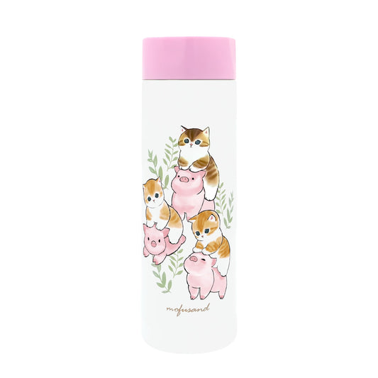 mofusand 53-2085 Vacuum Double Layer Pocket Mini Stainless Steel Bottle, 5.1 fl oz (150 ml)