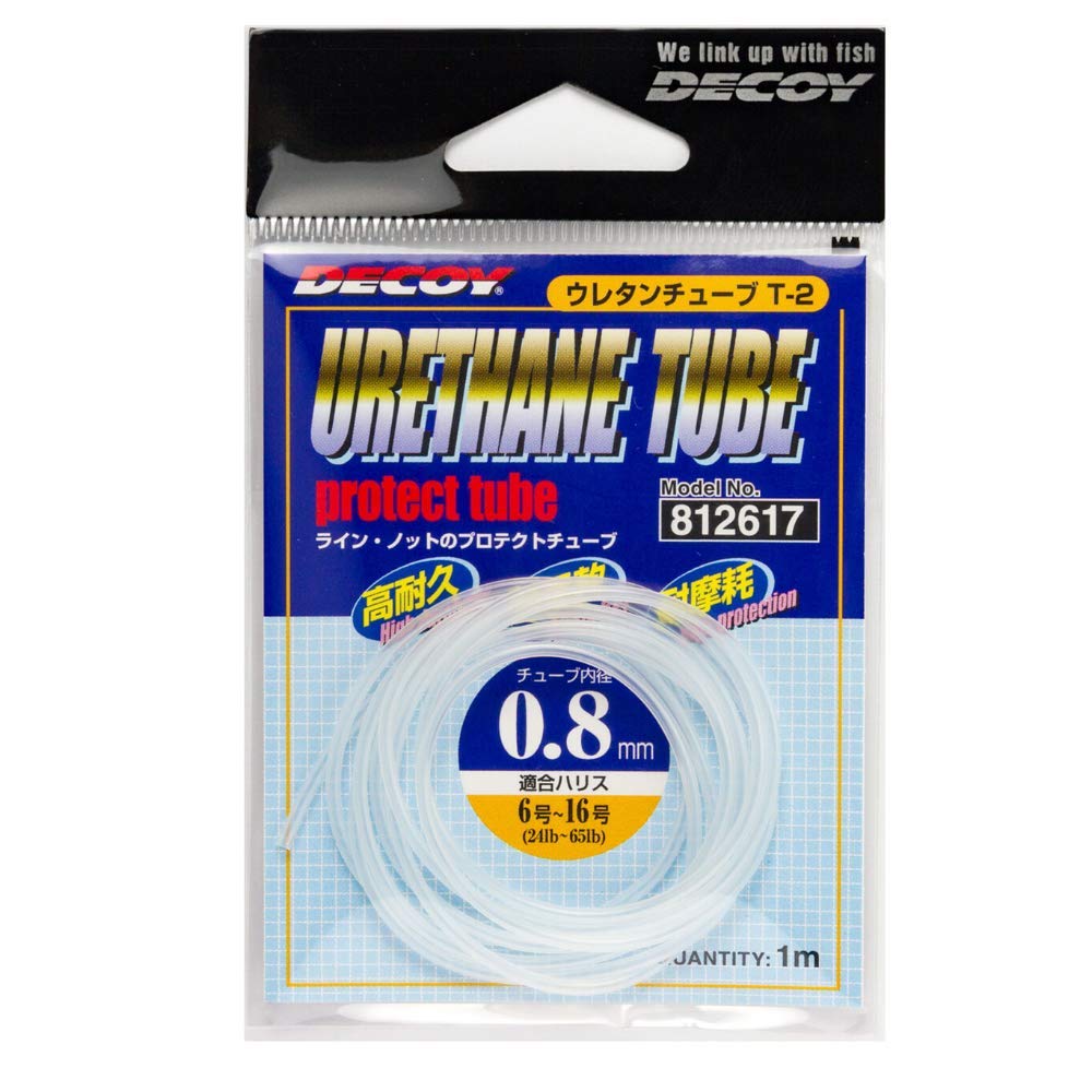 Katsuichi Decoy T-2 Urethane Tube, 0.02 inches (0.6 mm), Clear