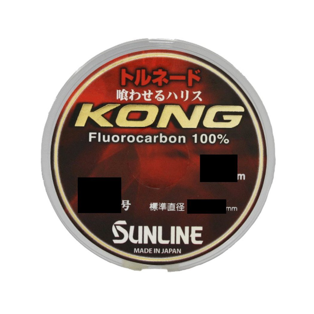 SUNLINE Harris Tornado Kong Fluorocarbon 98.4 ft (30 m), No. 7, Natural Clear
