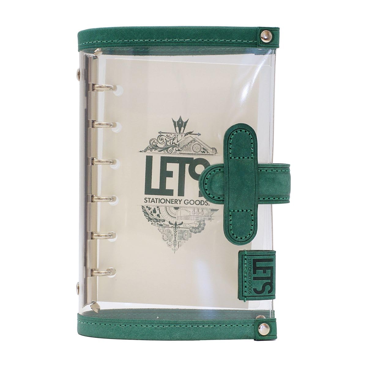 LETS STATIONERY GOODS Clear Personal Organizer Mini 6 [MAYA Green]
