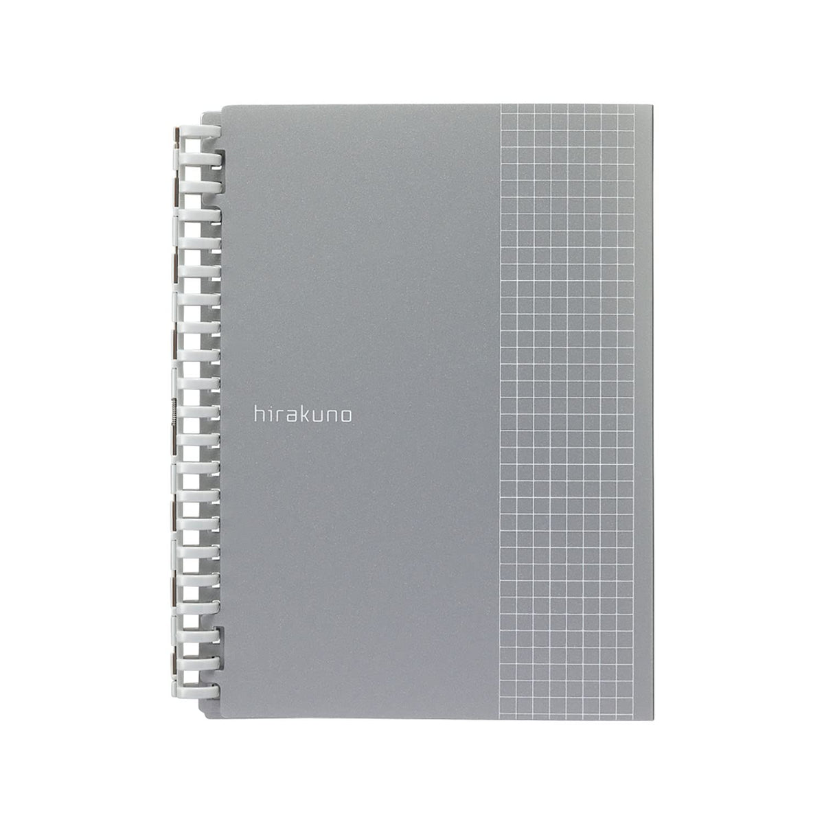 Lihit Lab N1678-26 Open Ring Notebook, Twist Notebook, B6/Semi-B5E, Hirakuno 21 Holes, Silver