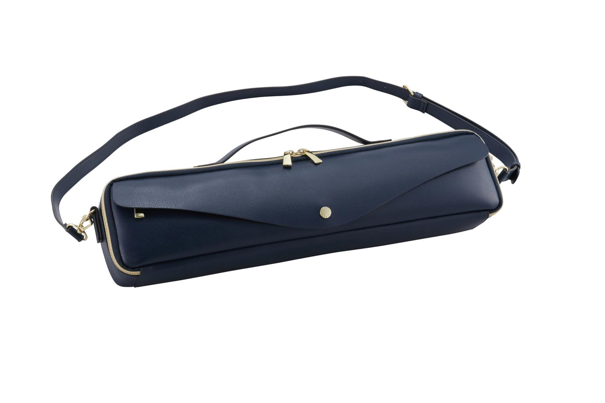Pearl Flute x Legato Largo LL-FLCH3#NV Legato Largo Collaboration Flute Case Cover # Navy, For Both C and H Foot Tubes, Includes Flute Mat