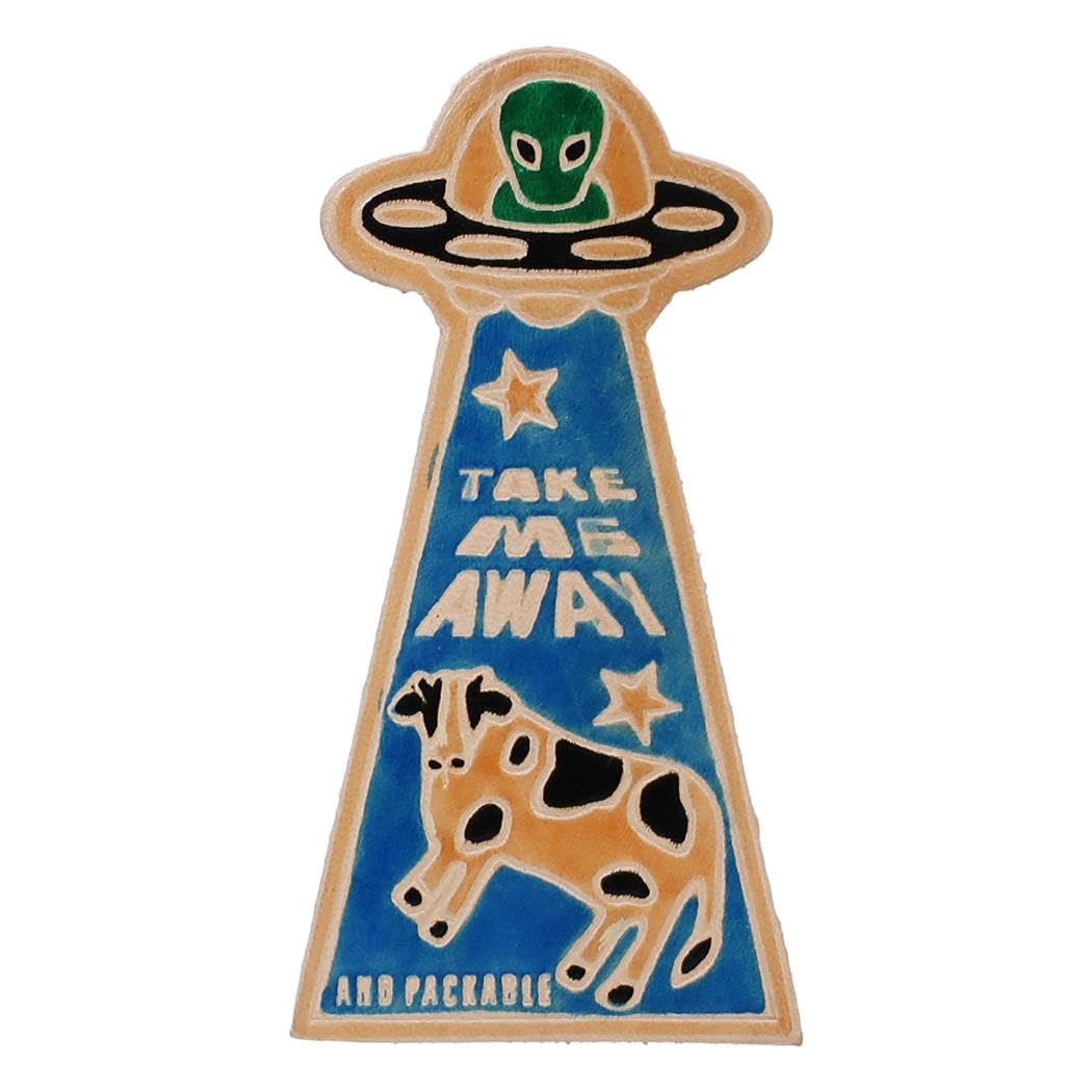 [Leather Bookmark] Bookmark/Leather UFO Techno Prime Bookmark Reading Goods Mail Order