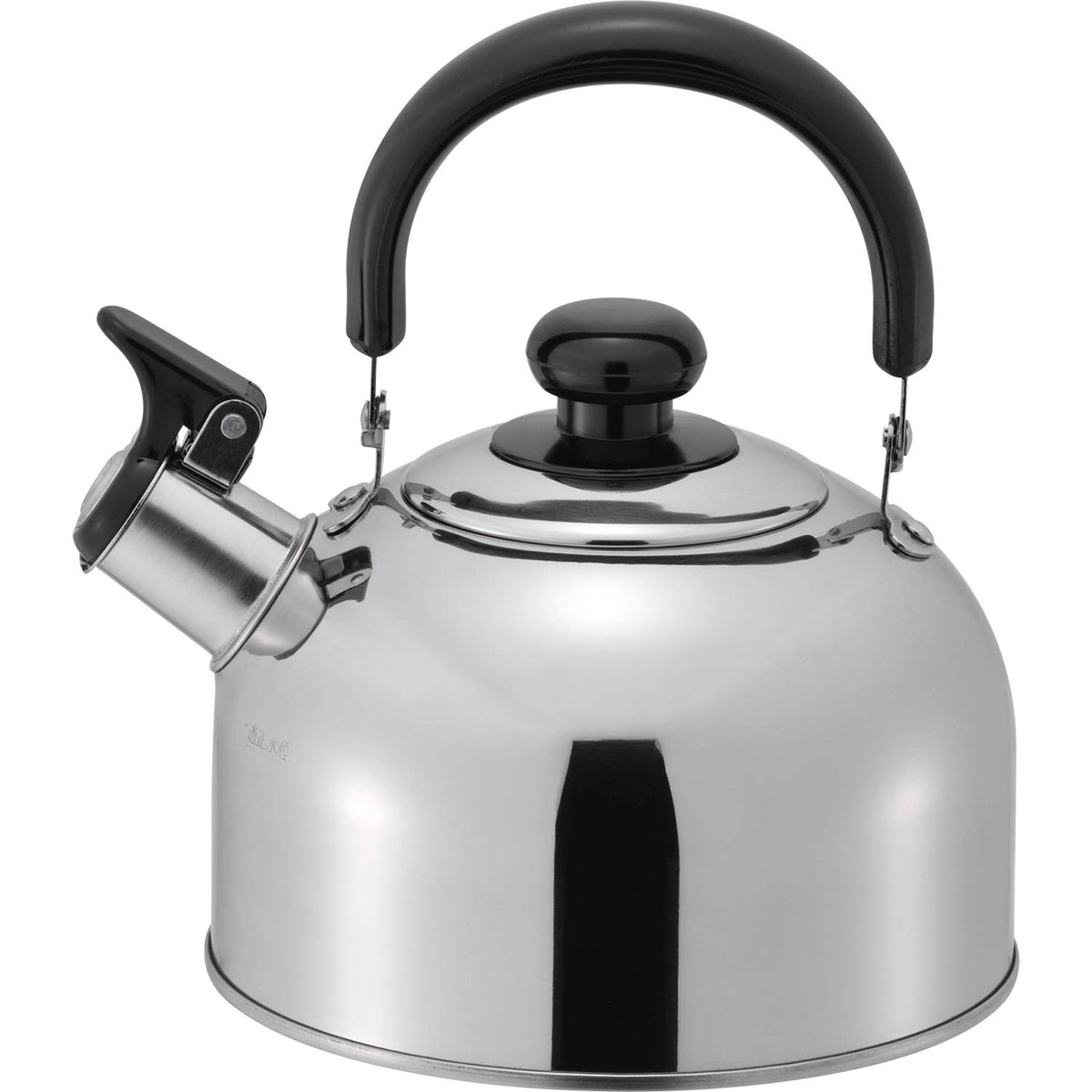 Wahei Freiz RB-1267 Whistling Kettle, 0.6 gal (2.2 L), Induction Compatible, Stainless Steel, Rilakan