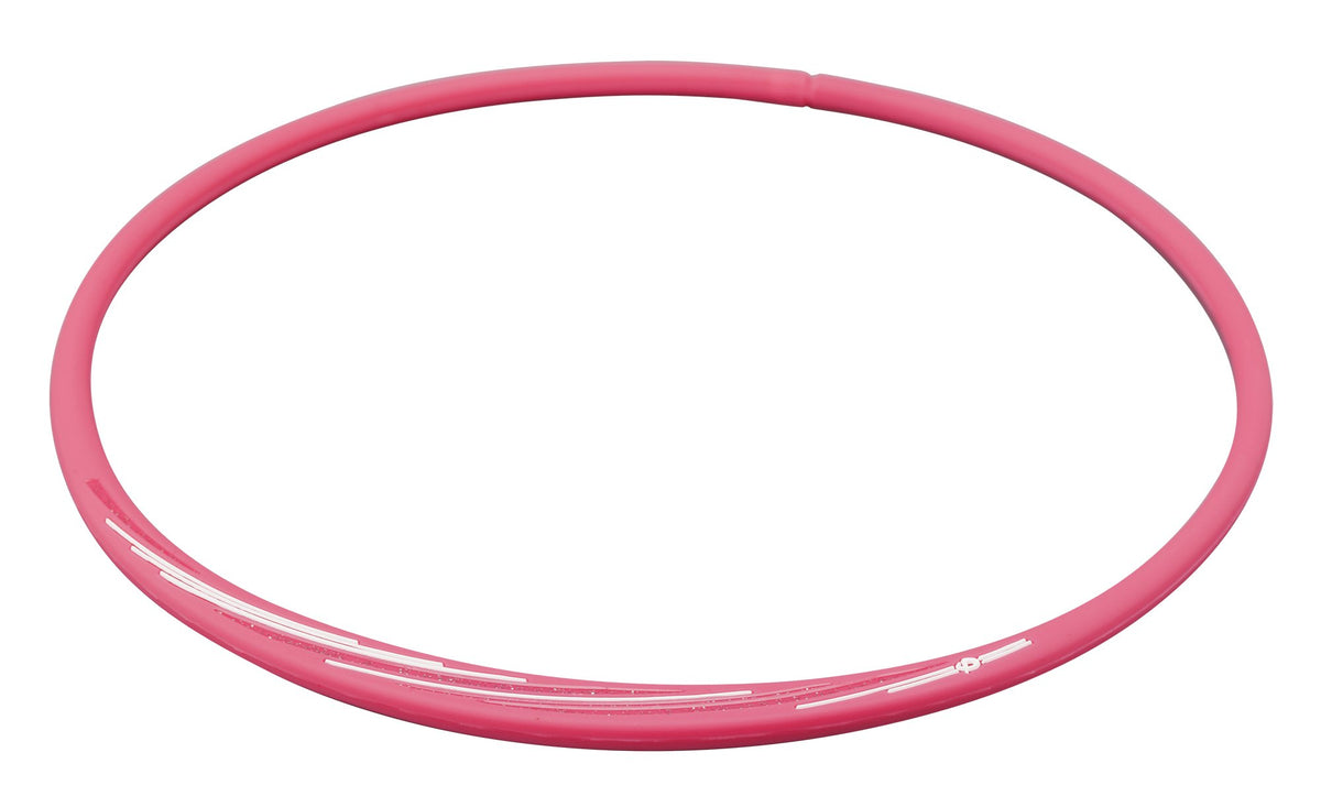 Phiten (phiten) Necklace RAKUWA Neck S Slash line Lame Type Pink/White 43cm