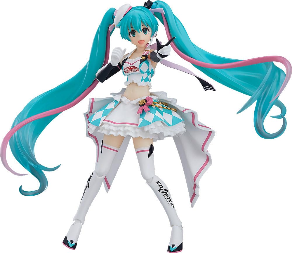 Good Smile Racing Hatsune Miku Gt Project: Racing Miku 2019 Figma Action Figure, Multicolor