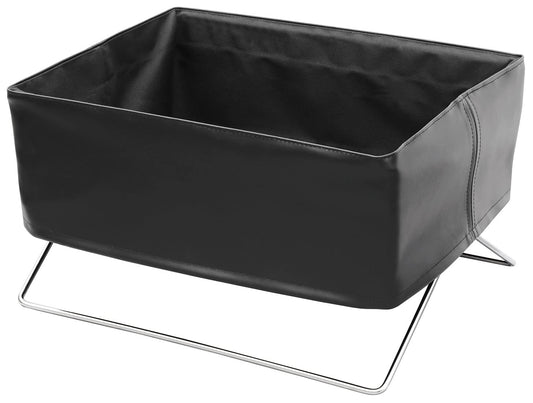 Sakaki R-360 Mini Side Wagon, Synthetic Leather, Brown, Approx. Width 14.6 x Depth 12.2 x Height 9.1 inches (37 x 31 x 23