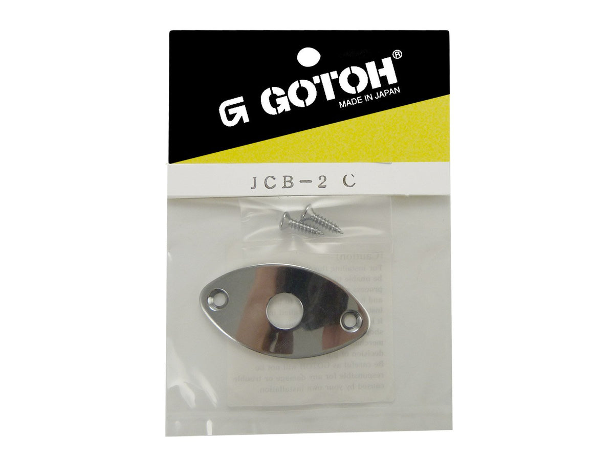Gotoh JCB-2 Football Shaped Edge Mount Jack Plate - Chrome