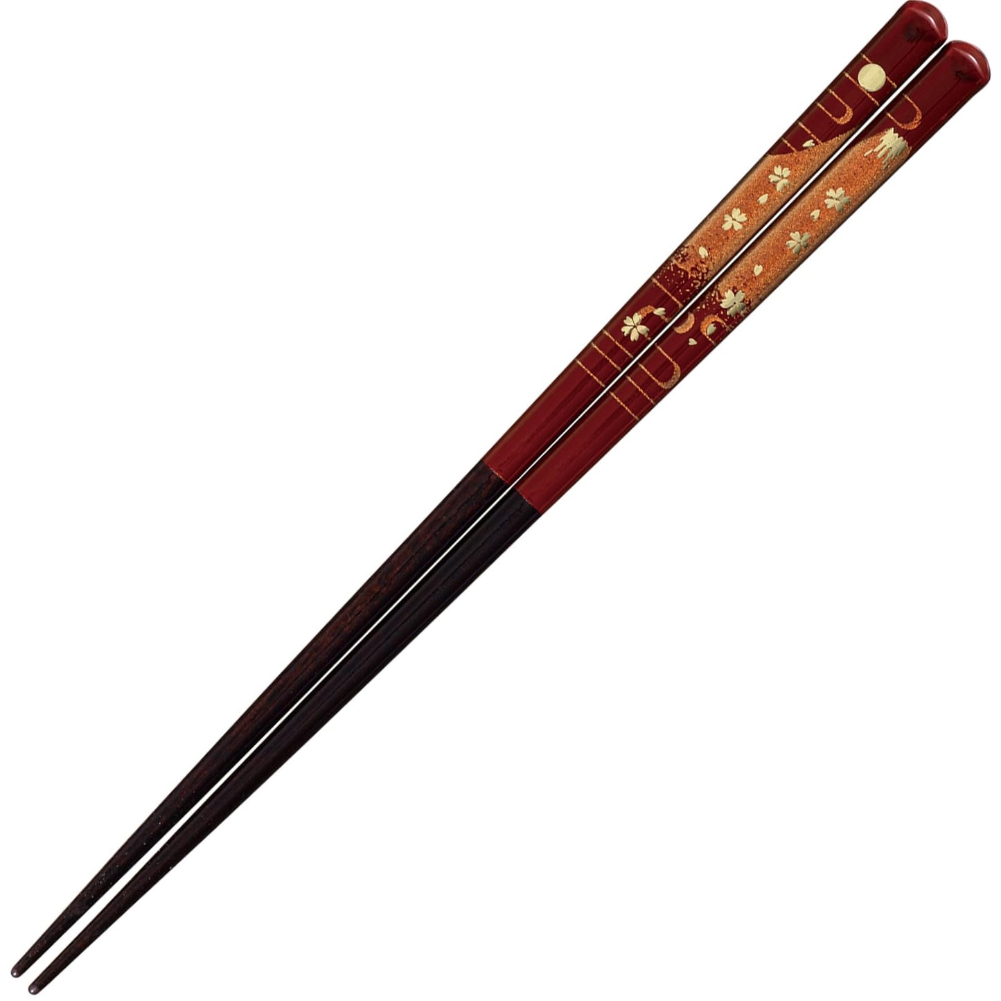 Sunlife H-06794 Gold Crest Chopsticks for Adult, Long, Dishwasher Safe, Akane Fuji, 9.1 inches (23 cm), Made in Japan