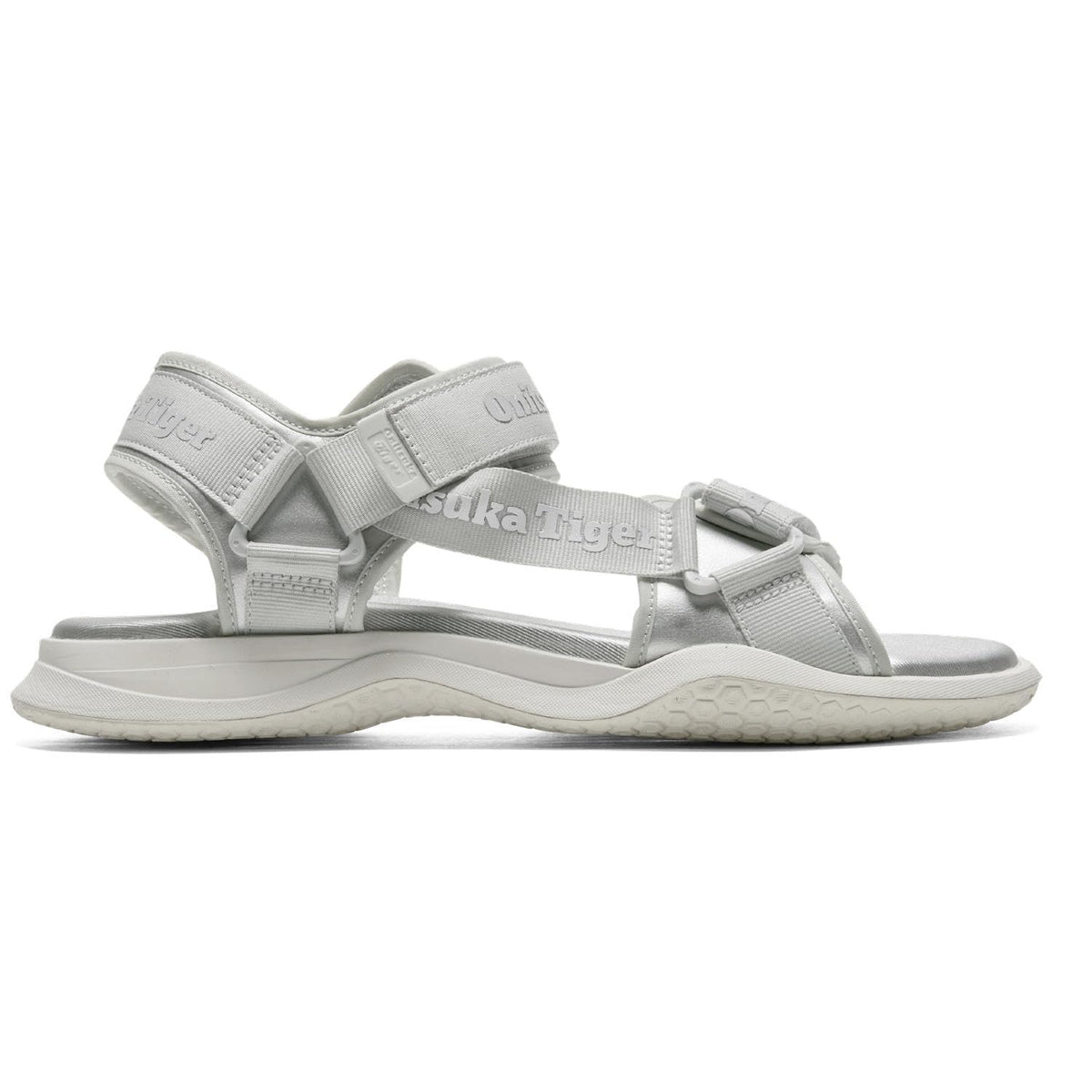Onitsuka Tiger Women's Modern Sandal, Pure Silver/Glacier Grey, 4