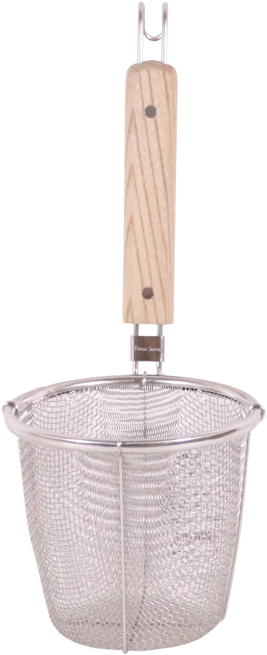 Shin-Etsu Works TS ATB1801 Wooden Handle Flat Bottom Body: Stainless Steel (18-8) / Handle: Natural Wood, Japan