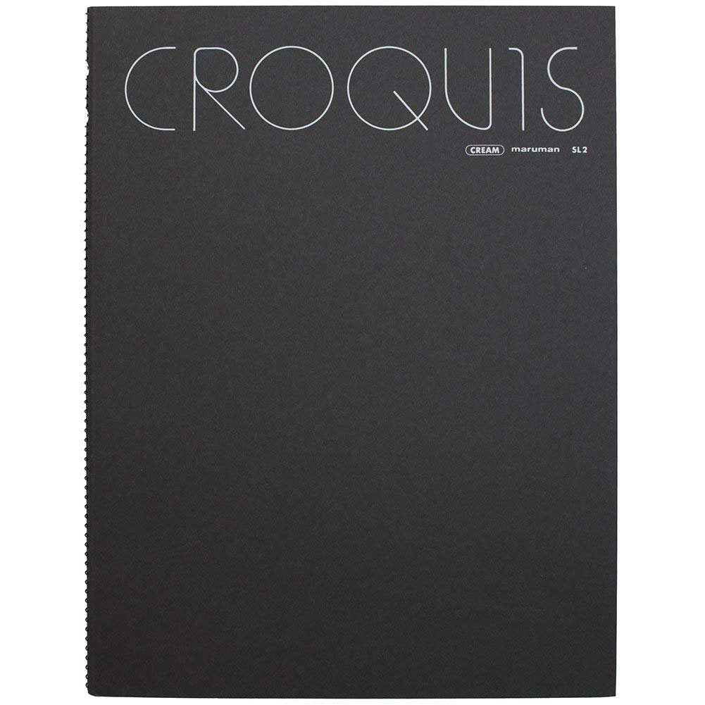 Maruman sketch book large cream cotton paper 356 × 268mm SL2 (Red, White out one color. Color Random)