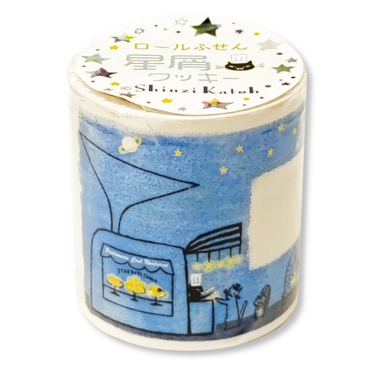Shealdo Katoh ks-rf-10017 Roll, Sticky Notes, Stardust Cookies, 6 Patterns, 1.8 x 2.4 inches (45 x 60 mm), 80 Sheets
