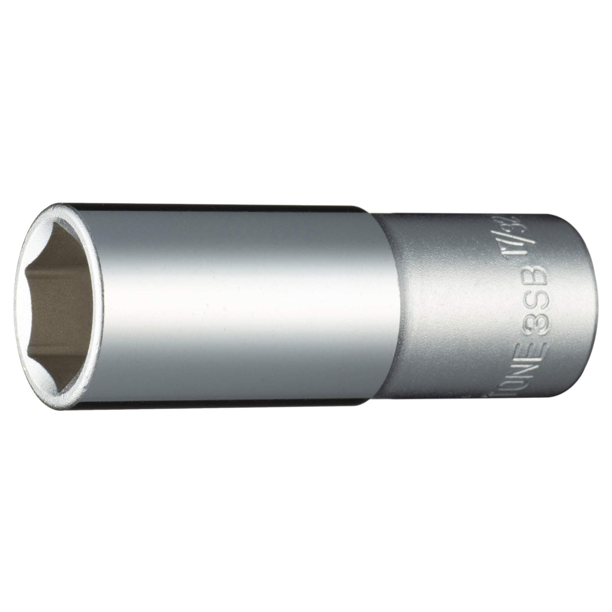 TONE SAE Size 6 Point 3/8" Drive Deep Socket (3SB-17L)