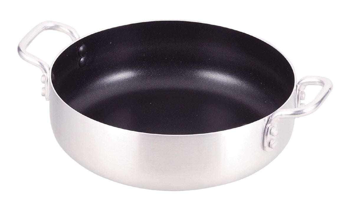 Pearl Metal HB-3963 Two-Handled Pot, Silver, 7.9 inches (20 cm), Tabletop Pot That Can Be Used In Ovens, Tabletop